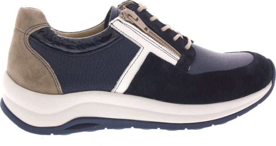 Wolky Dames Veterschoenen Comrie Torello Denim 0097992 Donkerblauw