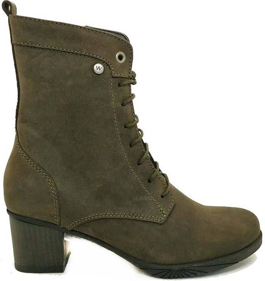 Wolky Groene Laarsjes Sarah Quebec Nubuck