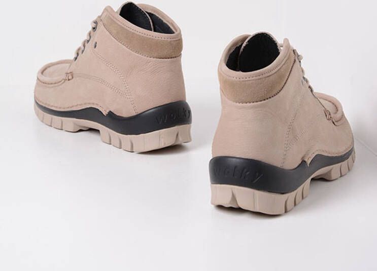 Wolky Hoge veterschoenen Cross safari nubuck