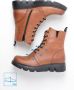 Wolky Hoge veterschoenen Hope XW cognac leer - Thumbnail 1