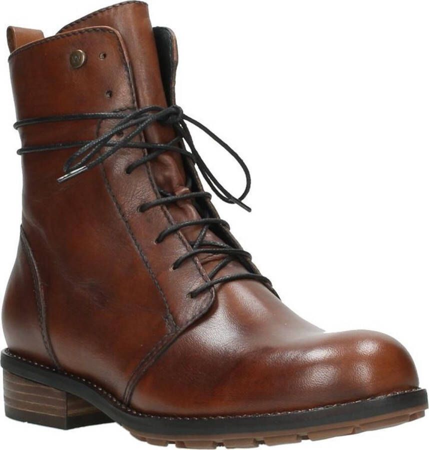 Wolky Enkellaarsjes en boots Murray XW cognac leer