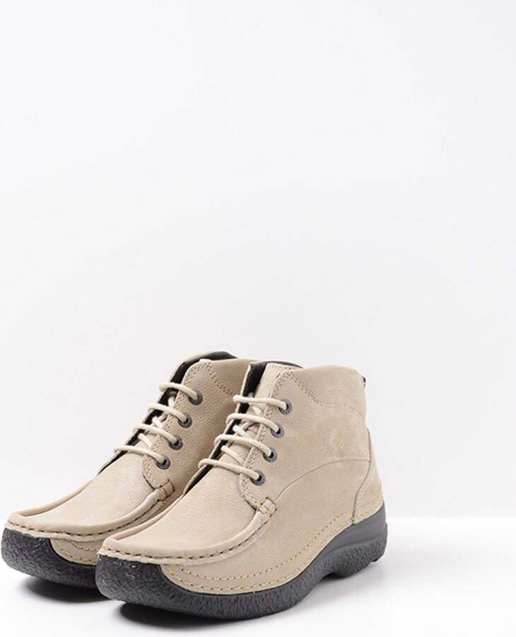 Wolky Hoge veterschoenen Roll Shoot safari nubuck