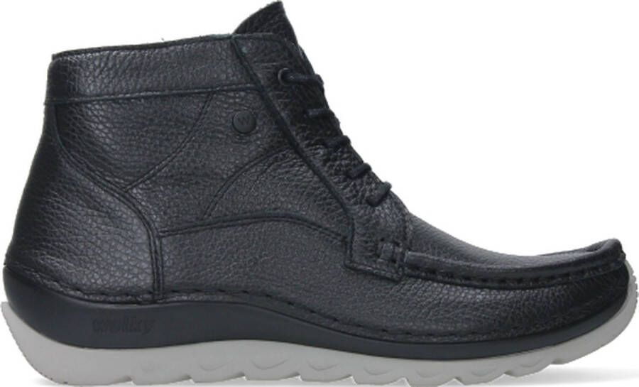 Wolky Hoge veterschoenen Salado zwart nubuck