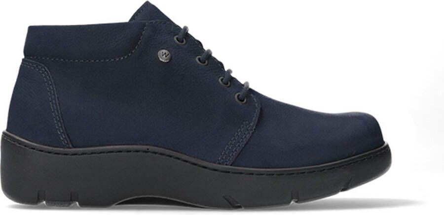 Wolky Hoge veterschoenen Tarda XW-WR donkerblauw nubuck