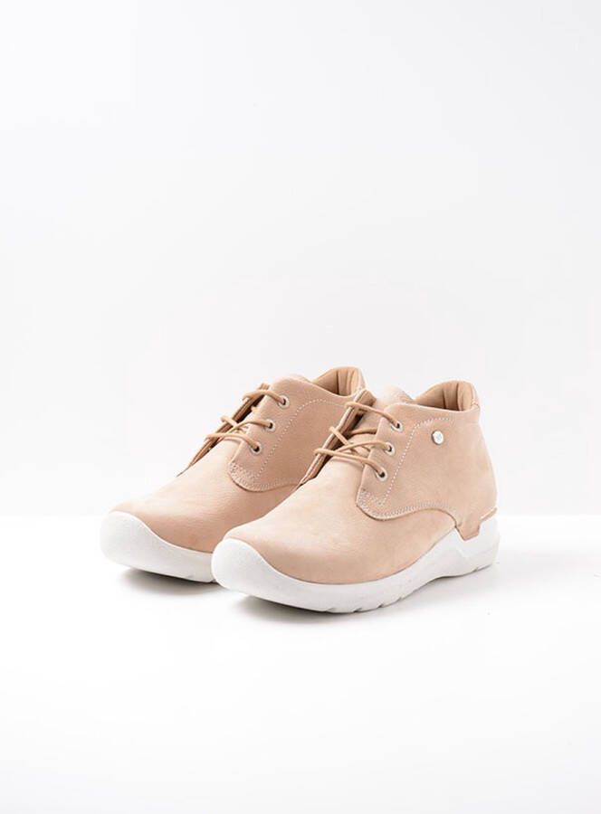 Wolky Hoge veterschoenen Truth DB beige nubuck