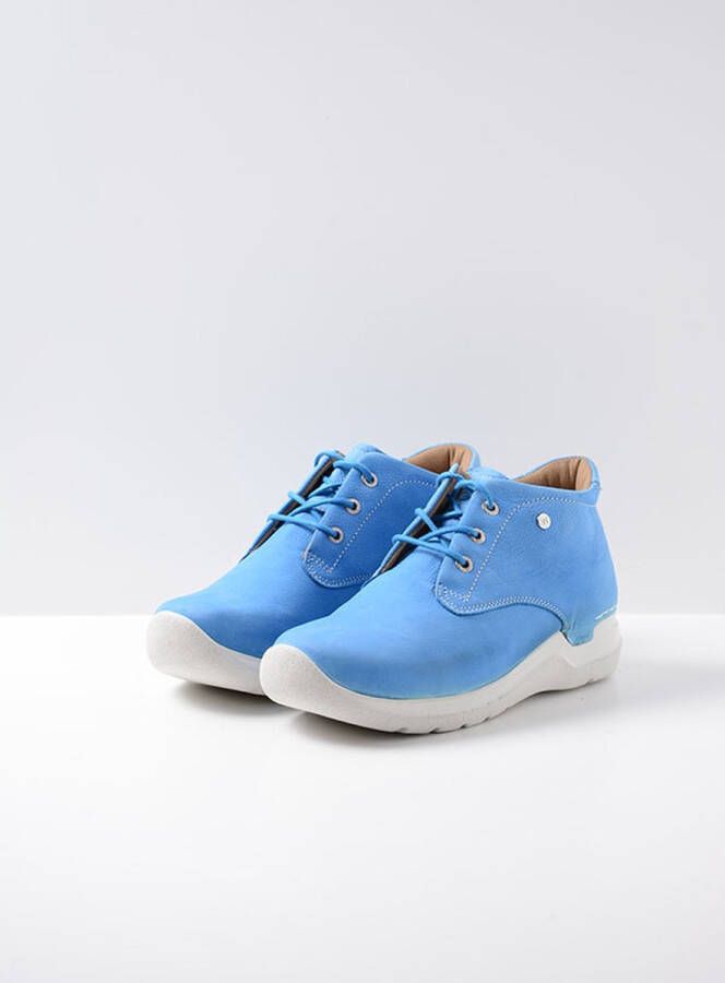 Wolky Hoge veterschoenen Truth DB hemelsblauw nubuck