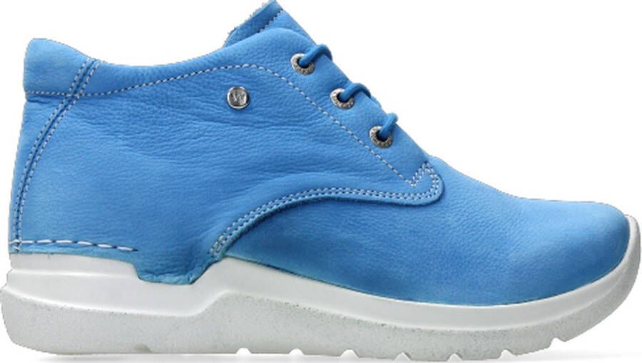 Wolky Hoge veterschoenen Truth DB hemelsblauw nubuck