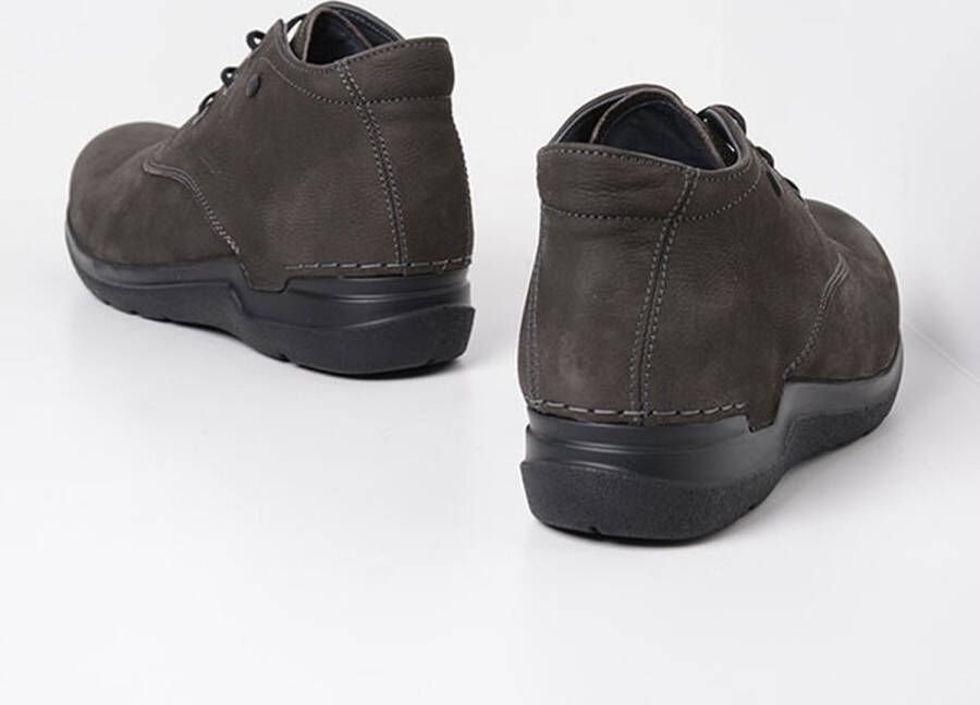 Wolky Hoge veterschoenen Truth HV asfalt nubuck