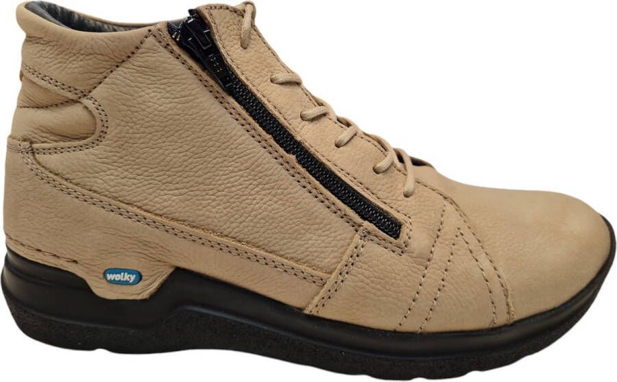 Wolky Hoge veterschoenen Why safari nubuck