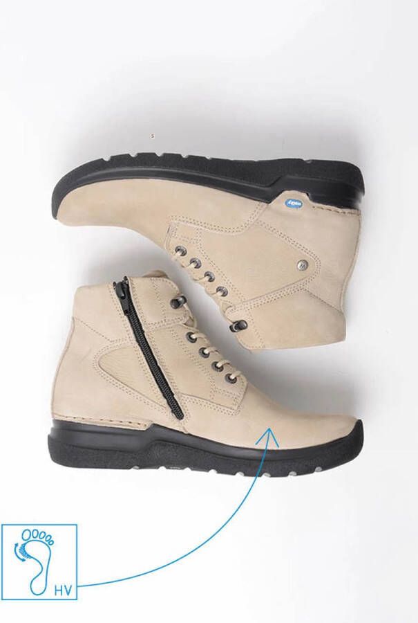 Wolky Hoge veterschoenen Whynot HV safari nubuck