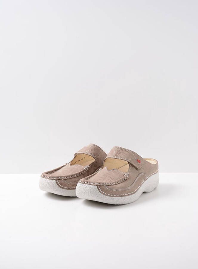 Wolky Comfortschoenen Roll Slipper taupe letter nubuck - Foto 1