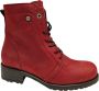 Wolky Laarzen Quinta FF 0247510 530 Dames Veterschoenen Rood - Thumbnail 1