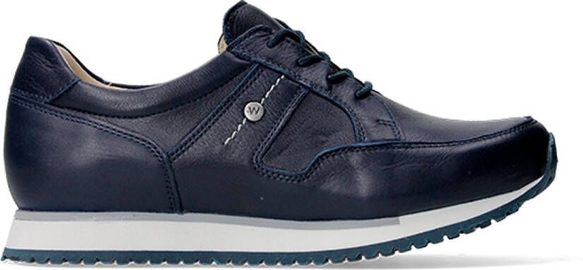 Wolky Lage veterschoenen e Walk denim leer