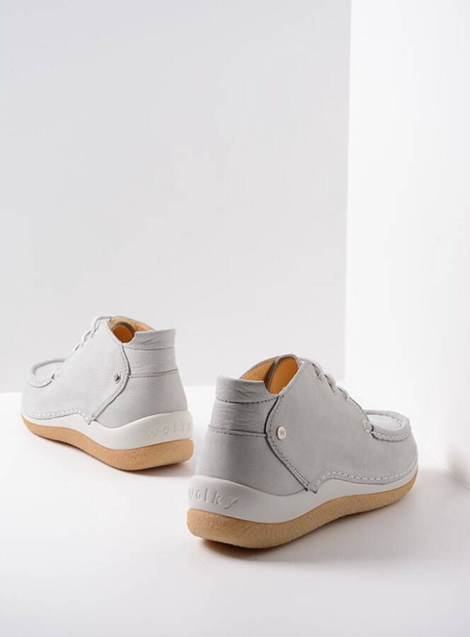 Wolky Lage veterschoenen Rosella lichtgrijs nubuck