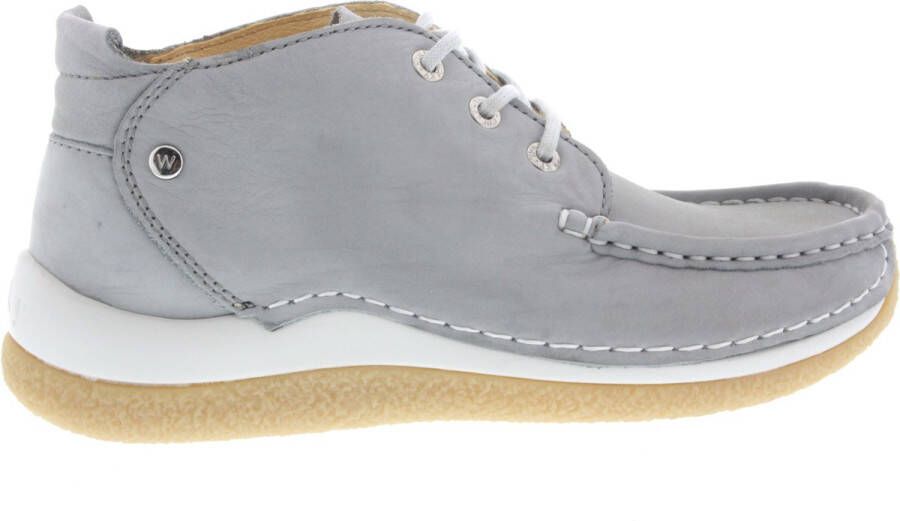 Wolky Lage veterschoenen Rosella lichtgrijs nubuck