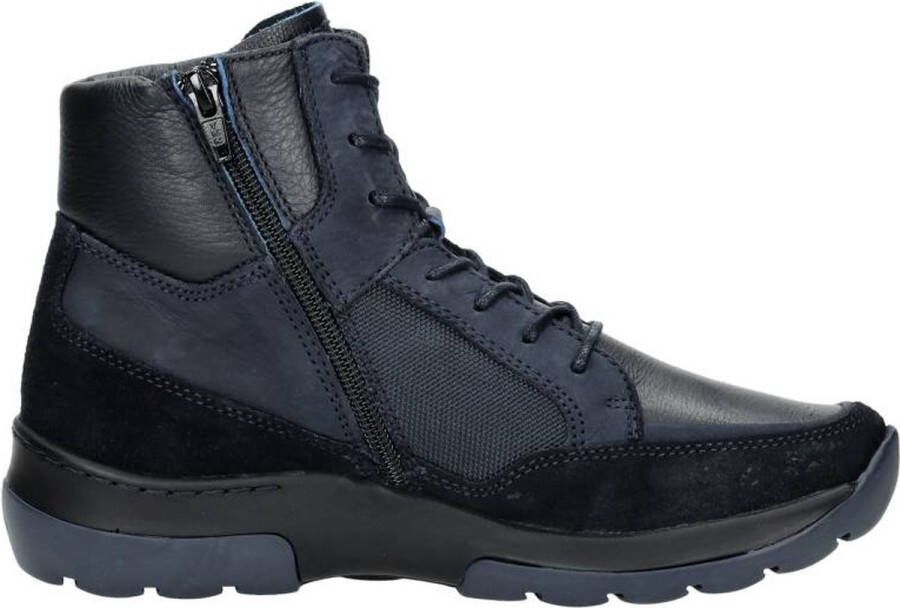 Wolky Raf Veterschoenen Hoog blauw