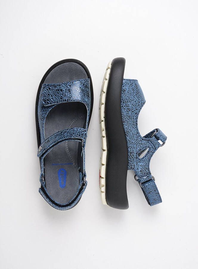 Wolky Sandalen Brasilia denim blauw leer