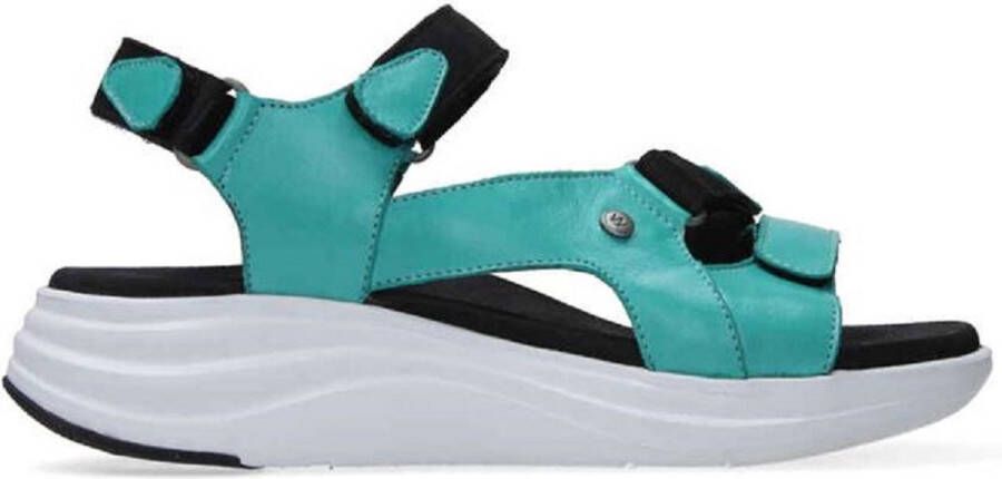 Wolky Sandalen Cirro turquoise leer - Foto 1