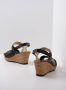 Wolky Sandalen Ixia zwart leer - Thumbnail 1