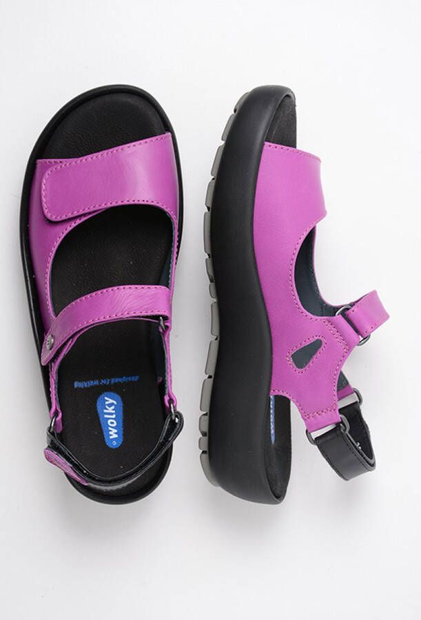 Wolky Sandalen Rio fuchsia leer