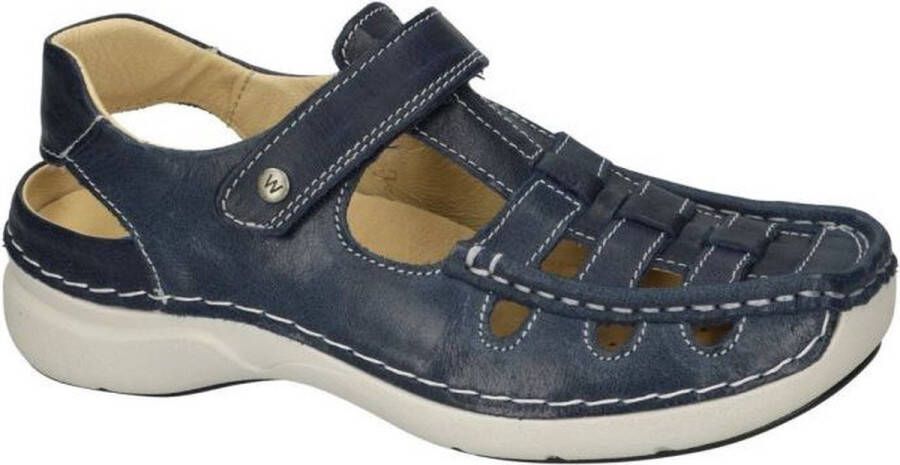 Wolky Dames Sandaal Rolling Sun Oxford 0720435 800 Blauw