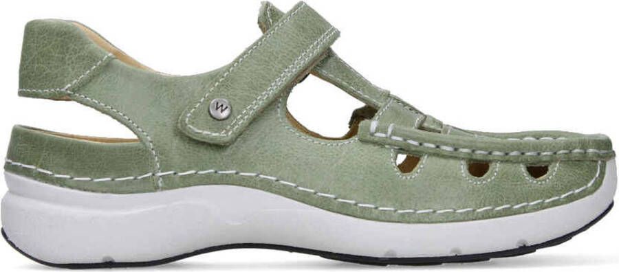 Wolky Comfortschoenen Rolling Sun lichtgroen leer