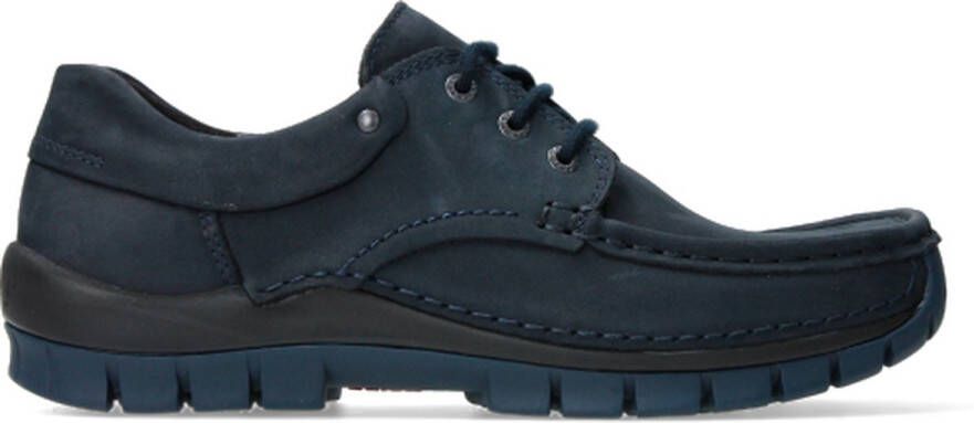 Wolky Shoe > Heren > Comfortschoenen Fly men blauw nubuck