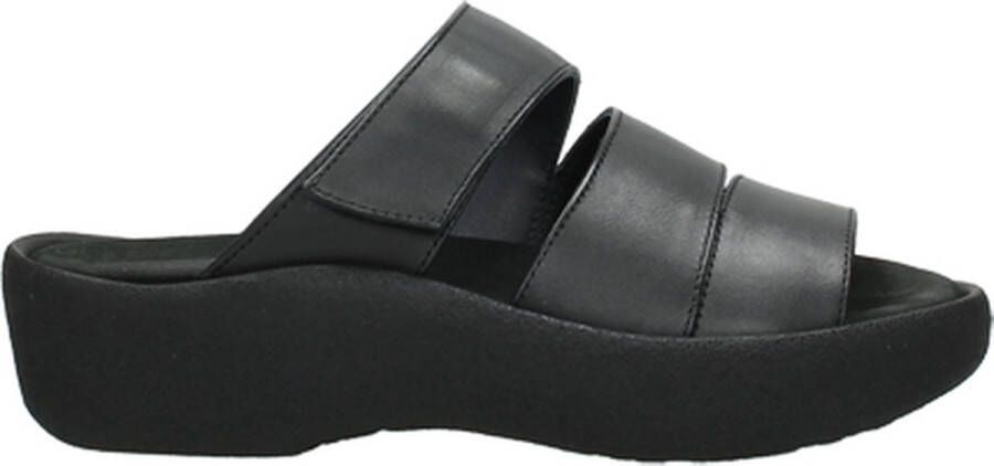 Wolky Slippers 03207 Aporia 30000 zwart leer