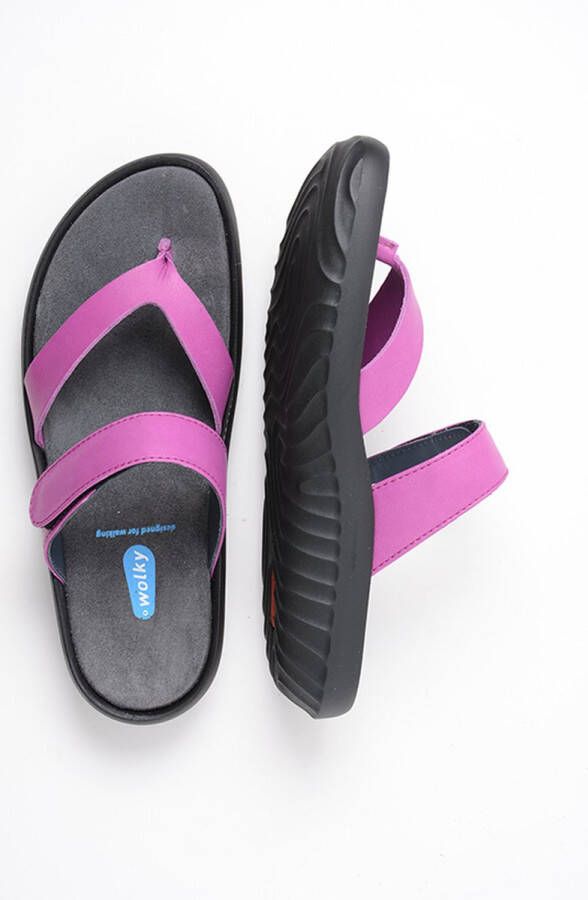 Wolky Slippers Tahiti fuchsia leer - Foto 1