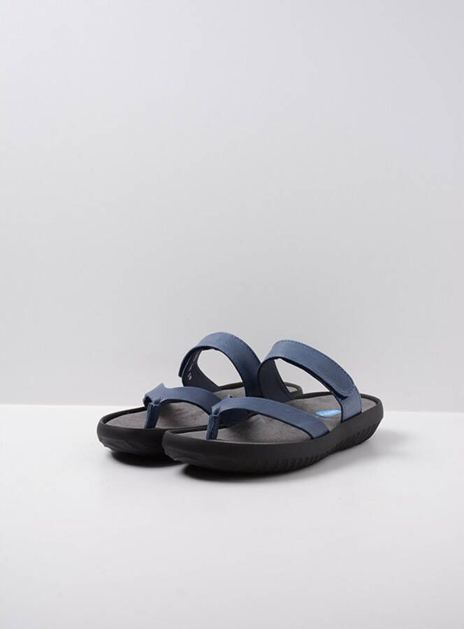 Wolky Slippers Tahiti jeans leer