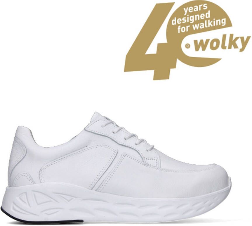 Wolky Veterschoenen Bounce wit leer