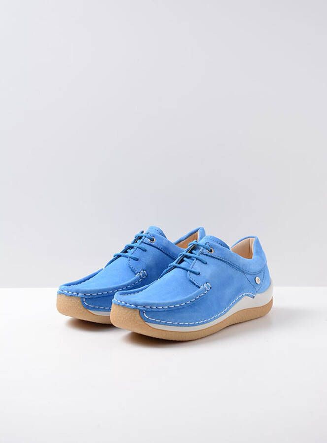 Wolky Veterschoenen Celebration hemelsblauw nubuck