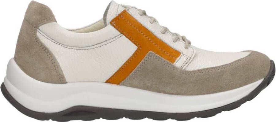 Wolky Veterschoenen Comrie beige safari combi leer