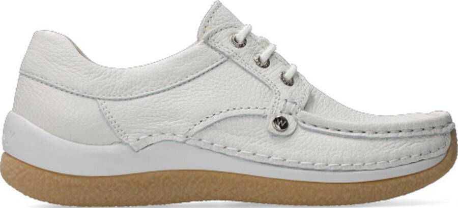 Wolky Veterschoenen Taranta creme wit leer