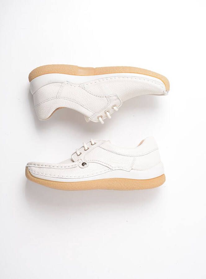 Wolky Veterschoenen Taranta creme wit leer