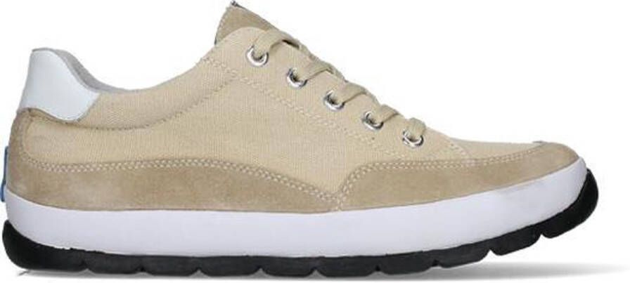 Wolky Shoe > Outlet > Veterschoenen Babati beige canvas suede