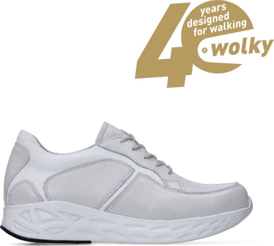 Wolky Veterschoenen Bounce lichtgrijs leer - Foto 1