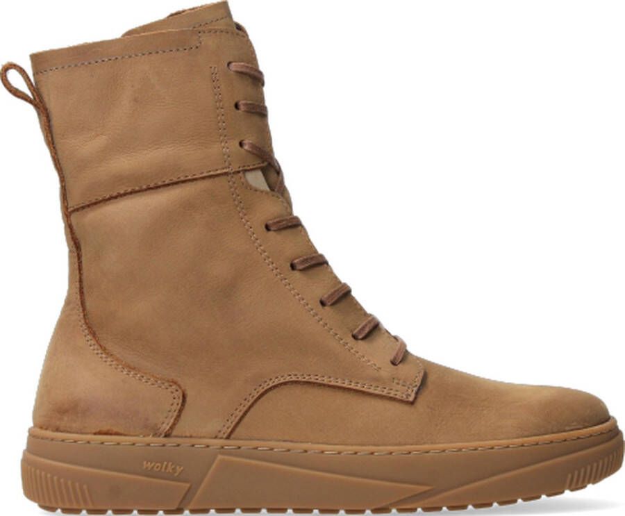 Wolky Veterschoenen Check cognac nubuck