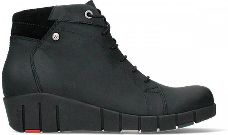 Wolky Chicago comfort veterboot Zwart Dames