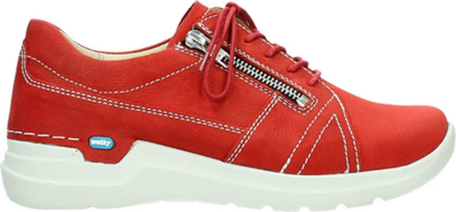 Wolky Veterschoenen Feltwell rood zomer nubuck