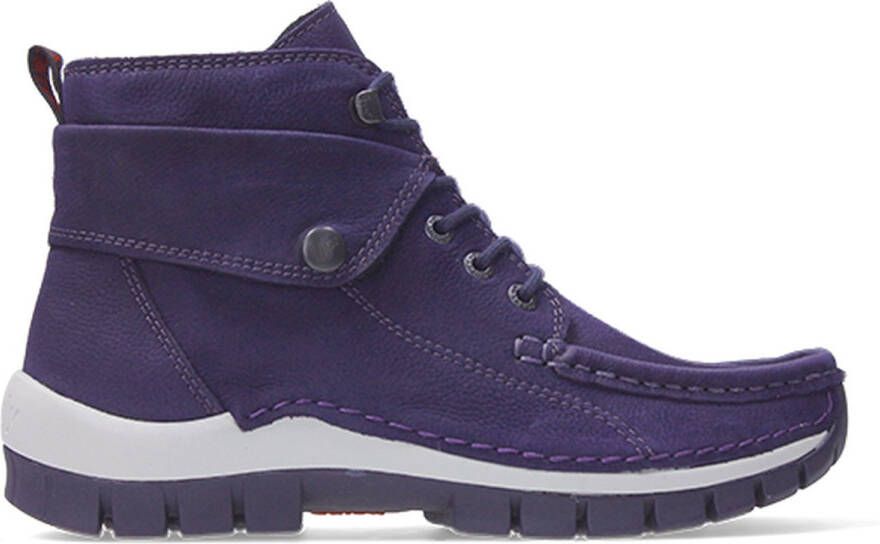 Wolky Veterschoenen Jump paars nubuck