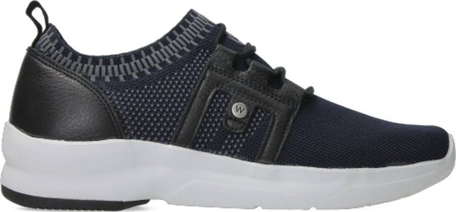 Wolky Veterschoenen Kalona blauw 3D knitting