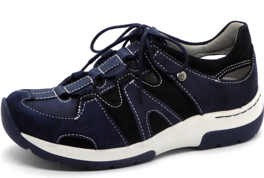 Wolky Shoe > Outlet > Veterschoenen Nortec denim nubuck