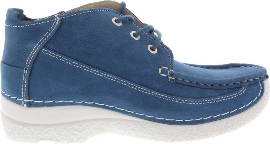 Wolky Comfortschoenen Roll Moc atlantisch blauw nubuck