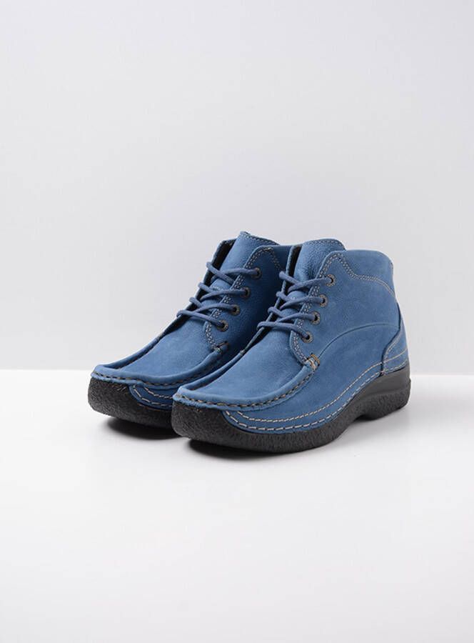 Wolky Veterschoenen Roll Shoot atlantisch blauw nubuck