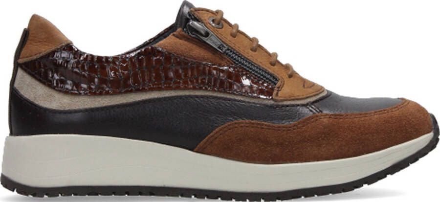 Wolky Veterschoenen Sprint cognac combi leer