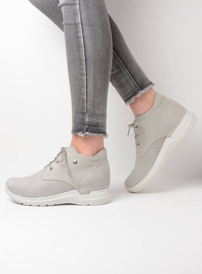 Wolky Veterschoenen Truth lichtgrijs nubuck