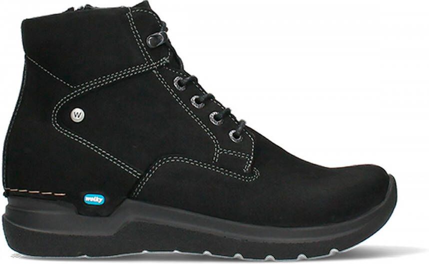 Wolky Veterschoenen Whynot zwart nubuck