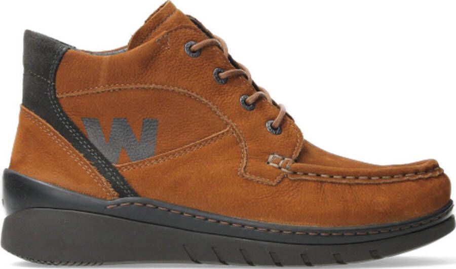 Wolky Veterschoenen Zoom cognac nubuck