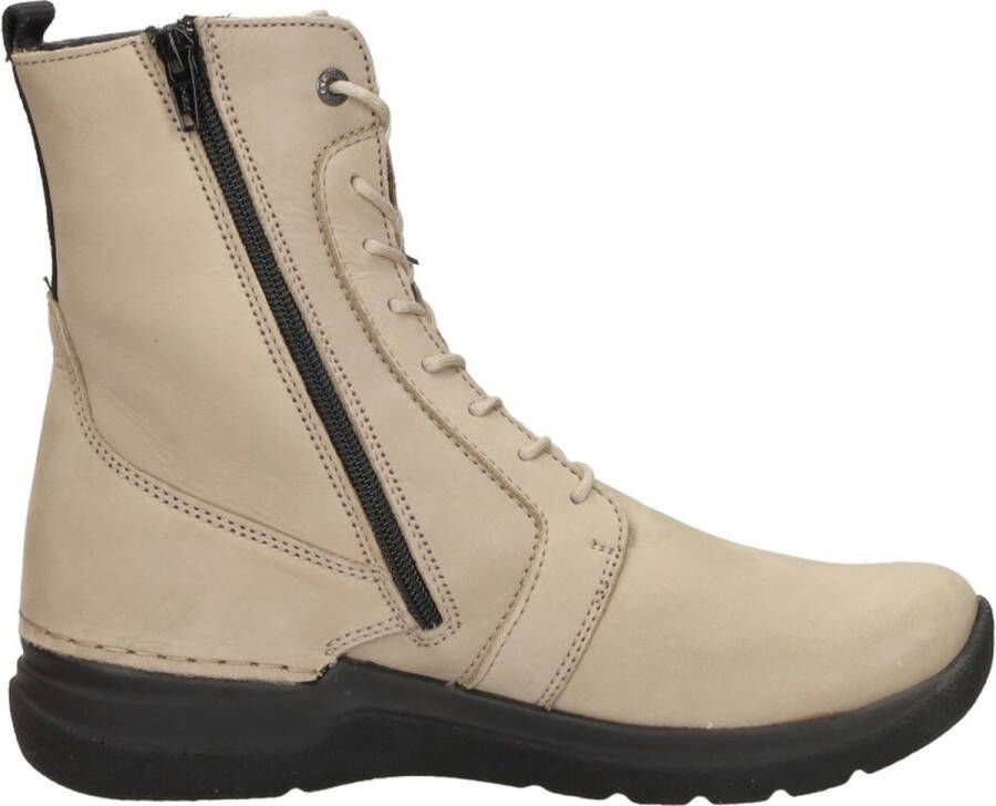 Wolky Viper Veterschoenen Hoog beige